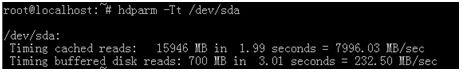 圖 4 Linux系統盤讀取測試