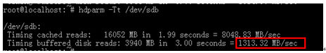 圖 5 Linux數據盤讀取測試